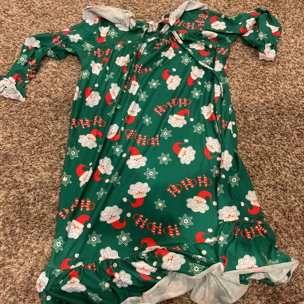 Girls night gown Christmas themed